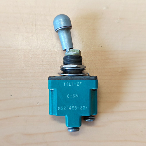 Vintage aircraft toggle switch - vintage,