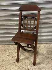 Gorgeous 19th Century Victorian Oak Child's Folding Chair