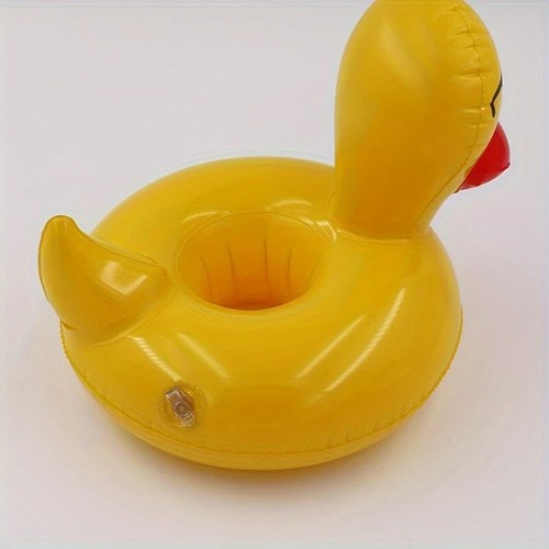 Yellow duck shaped inflatable - shaped,