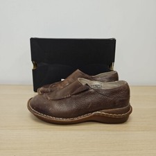 Dr Martens Vintage 3c34 Brown Leather Slip On Clogs Shoes Sandals Uk 5 Eu 38