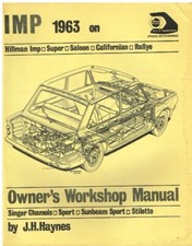 HILLMAN IMP SUNBEAM STILETTO SINGER CHAMOIS 1963 - 1971 OWNERS WORKSHOP MANUAL