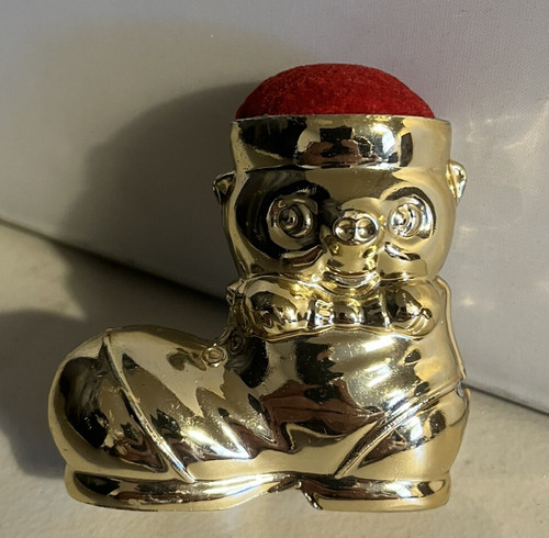Vintage shoe boot pin cushion - shoe,