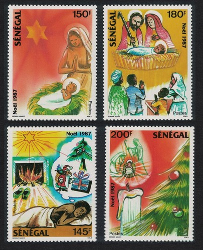 Senegal christmas 1987 - 4v,