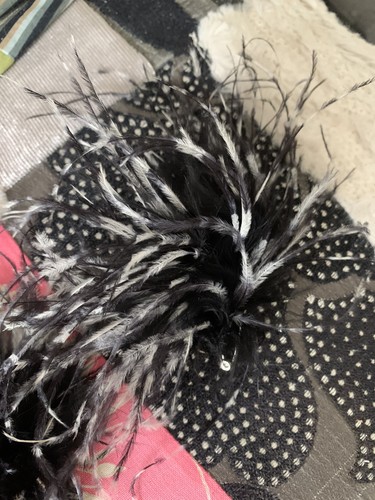 Hobbs black white ostrich - black&,