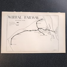 Original 1906 Railway map of