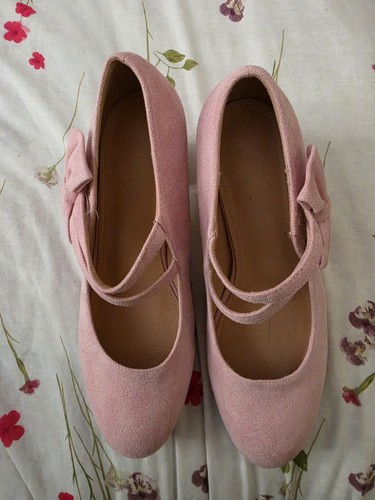 Pink suede effect womens - pink,