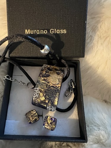 Murano glass pendant - murano, necklace
