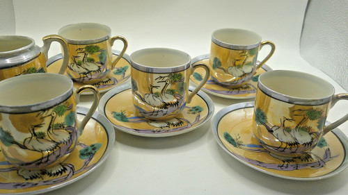 Cups sucers cream jug - 5,