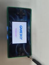 Nintendo Game Boy Micro Green with Blue Wave OXY-005 - NFS , No Charger