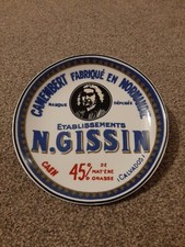 BIA INTERNATIONAL Cheese Bistro Plate "N. GISSIN" Plate With Wall Hanger Disc 