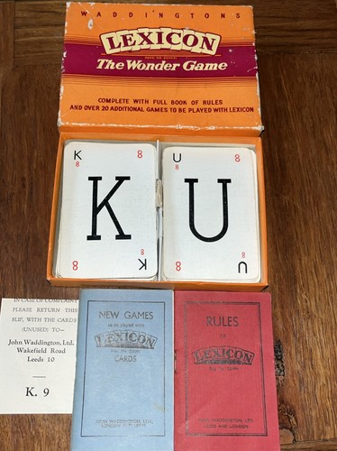 Vintage waddington lexicon - waddington's,