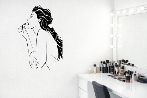 Woman make beauty hair - make,