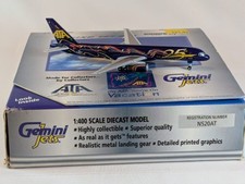 25th Anniversary 1998 Boeing 757 ATA Gemini Jets 1/400 N520AT | Mint & Boxed