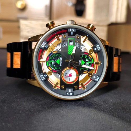 Men luxury wood - watch, –