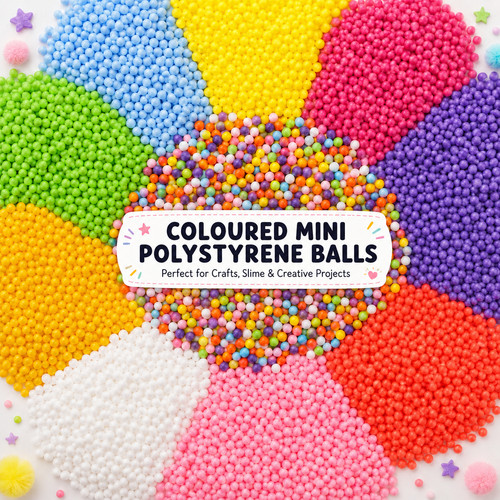 Coloured mini polystyrene - coloured,