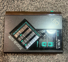 AIWA HS-G35 STEREO CASSETTE PLAYER AUTO REVERSE 3 BAND GRAPHIC EQUALIZER DC3V