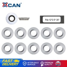 10pcs 12/ 15mm Carbide Tips Inserts Round Wood Turning Lathe Chisel Blade Cutter