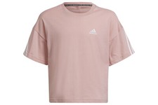 Adidas Girls Fi 3S Tee Cotton Pink Shirt 104