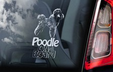 Poodle car sticker - car, sticker,