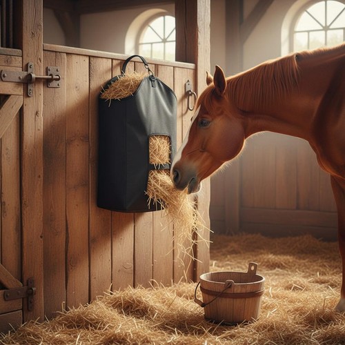 Slow feeder horse hay bag - slow,