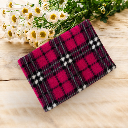 Dog snood tartan polar - dog, snood,