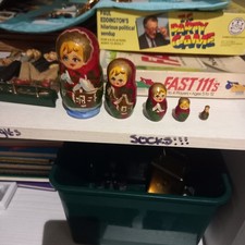 Matryoshka Dolls 5 Piece Traditional Russian Hand Painted Wooden Nesting