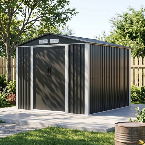 Metal garden shed - garden,