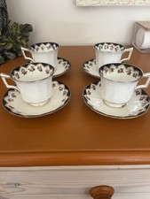 Vintage Harrods 4 Cups And Saucers