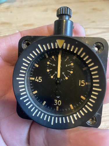 Vintage aircraft cockpit - vintage, timer