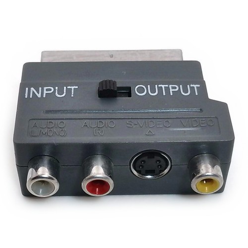 Scart video composite rca - to,