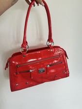 Y2K 2000s Red Patent Leather