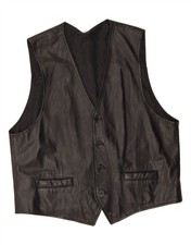 CANDA Mens Leather Waistcoat