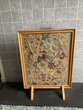 Vintage wooden fire screen - wooden,