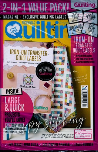 Love patchwork quilting - love,