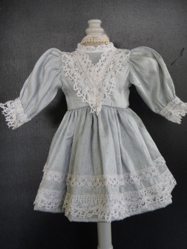 Blue silk dress for - silk, or