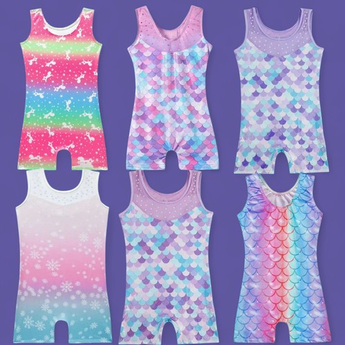 Girls gymnastics leotards set - gymnastics,