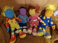 4 x Vintage hasbro BBC  TWEENIES Plush Toy Bella Jake Milo & Fizz 1999 (C4)