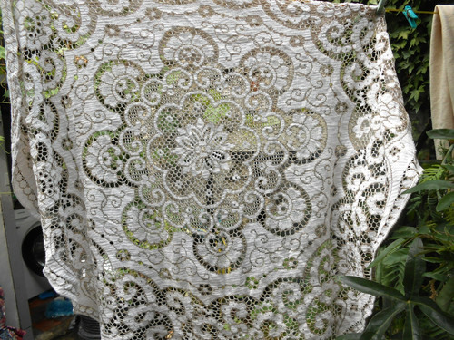 Tablecloth nottingham lace - tablecloth,