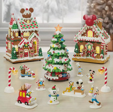Disney 13 Piece Christmas Village with Lights & Sounds *Plays 8 Classic Carols*