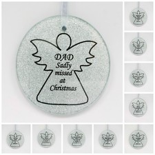 Glass Silver Angel Christmas