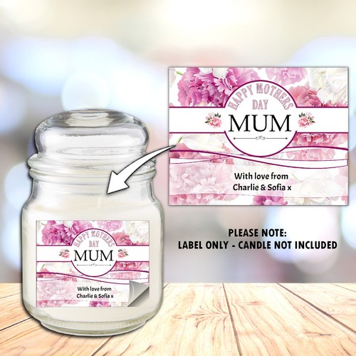 Personalised candle jar - personalised,