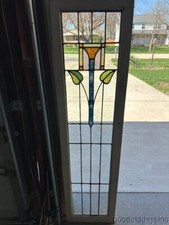 Antique Art Deco Stained
