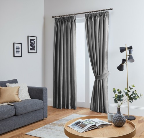 Faux silk curtains luxury - silk,
