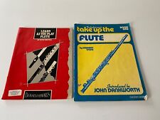 BUNDLE OF 8 USED FLUTE MUSIC BOOKS+1 SHEET FOR THE FLUTE WELL USED WITH JOTTINGS