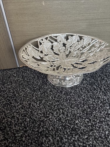 Silver fruit plate - silver,