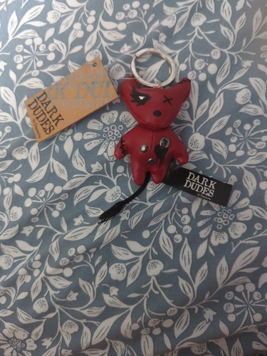 Dark dudes red devil keyring - -,