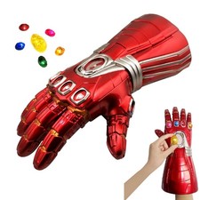 Adults Iron Man Avengers Infinity War Gauntlet Glove W/Removable LED Stone Toy