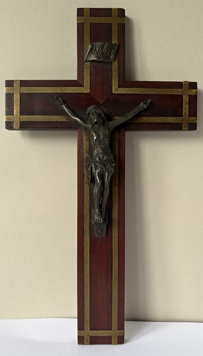 Vintage wooden crucifix inri - vintage,