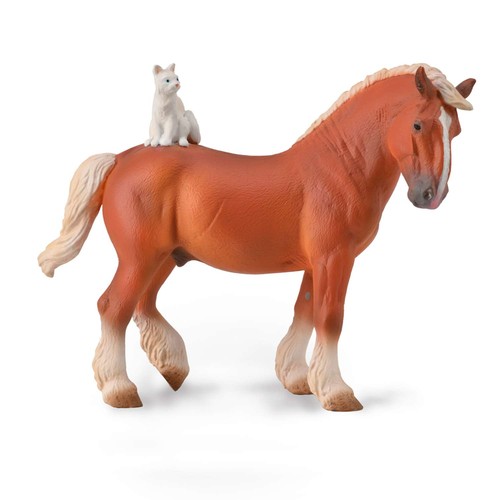 Collecta draft horse - horse, cat