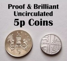 1971-2023 UK 5p Five Pence